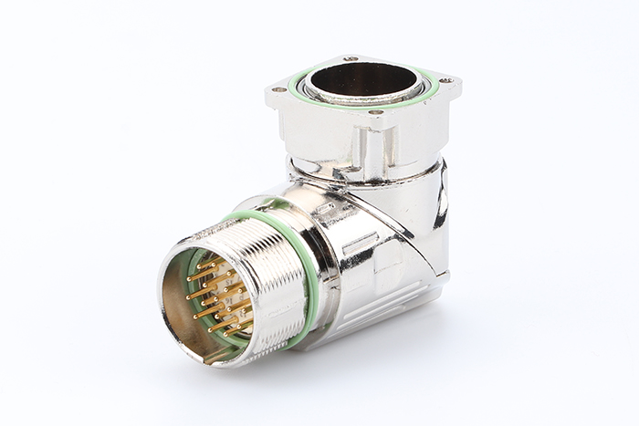 M23組裝彎頭式金屬屏蔽公航空插頭