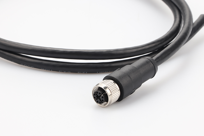 M12注塑型直式母航空插頭 X 編碼