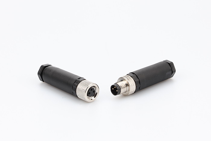 M8連接器傳感器IP67法蘭板后插座